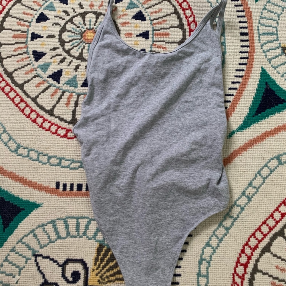 Aritzia Grey bodysuit